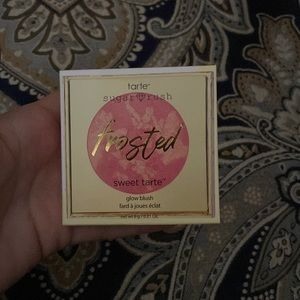 Glow brush, new, frosted shade, great for light medium tone skin, vegan